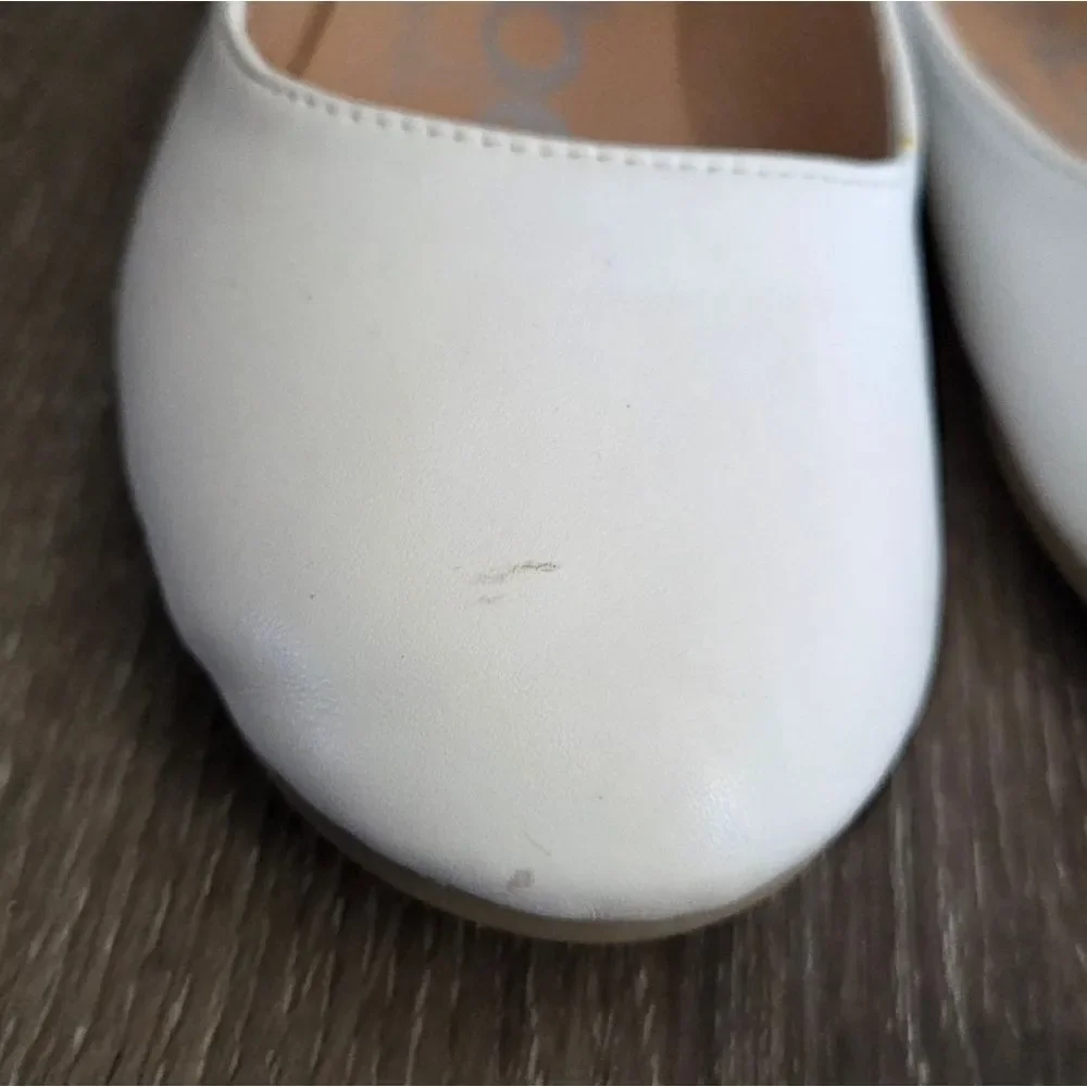 bebe Ballet Flats with Elastic Ankle Strap Size 2